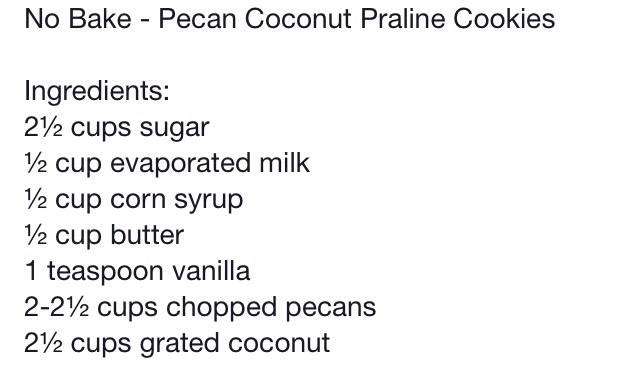 *No Bake* Pecan Coconut Praline Cookies😋