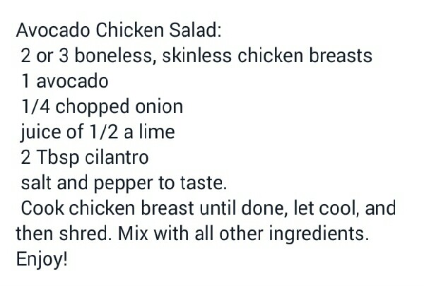 Avocado Chicken Salad