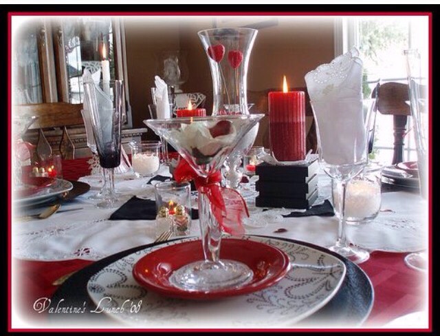 Valentines Table Decor