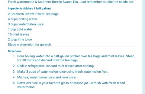 Southern Breeze Sweet Tea
