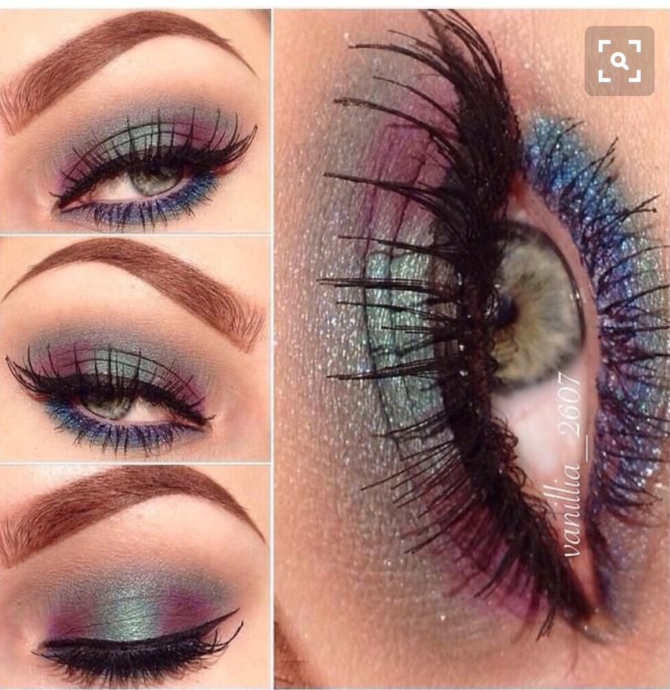 Beautiful Glitter Eye Makeup 👍💖💖