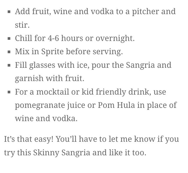 Skinny Sangria 🍷🍷