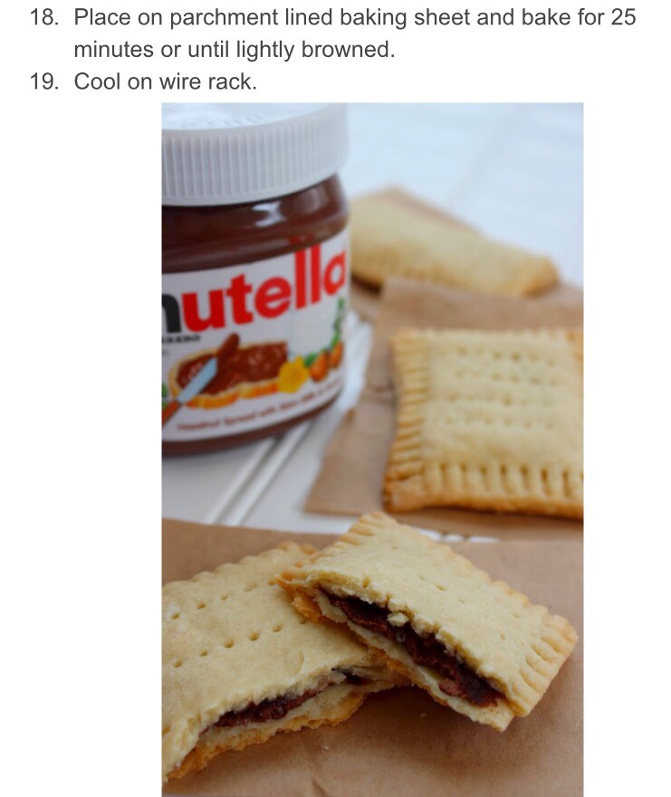 Homemade Nutella Pop Tarts! Yummmmm!