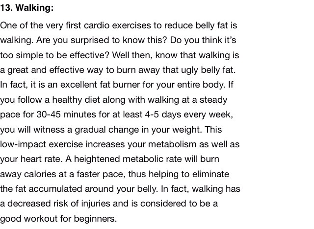 16 Simple Exercises To Reduce Belly Fat