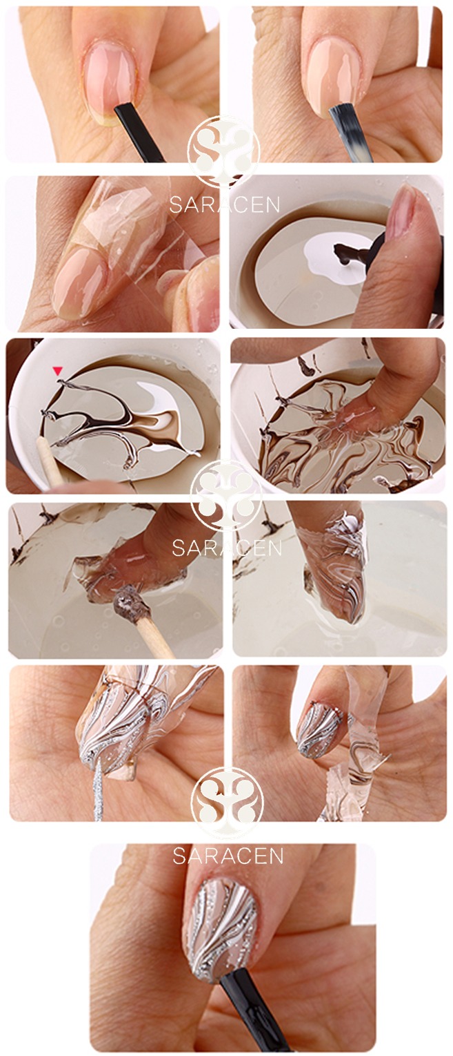 Cutest Marbling Nail Tutorial πππ―