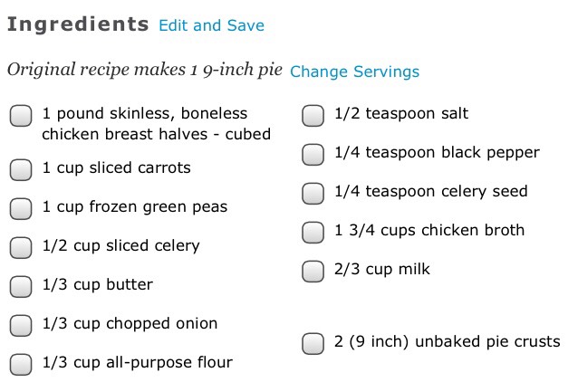 Chicken Pot Pie Recipe π