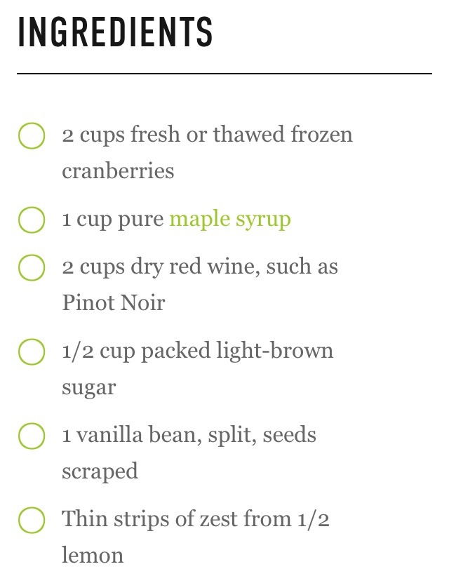 Cranberry Holiday Cocktail
