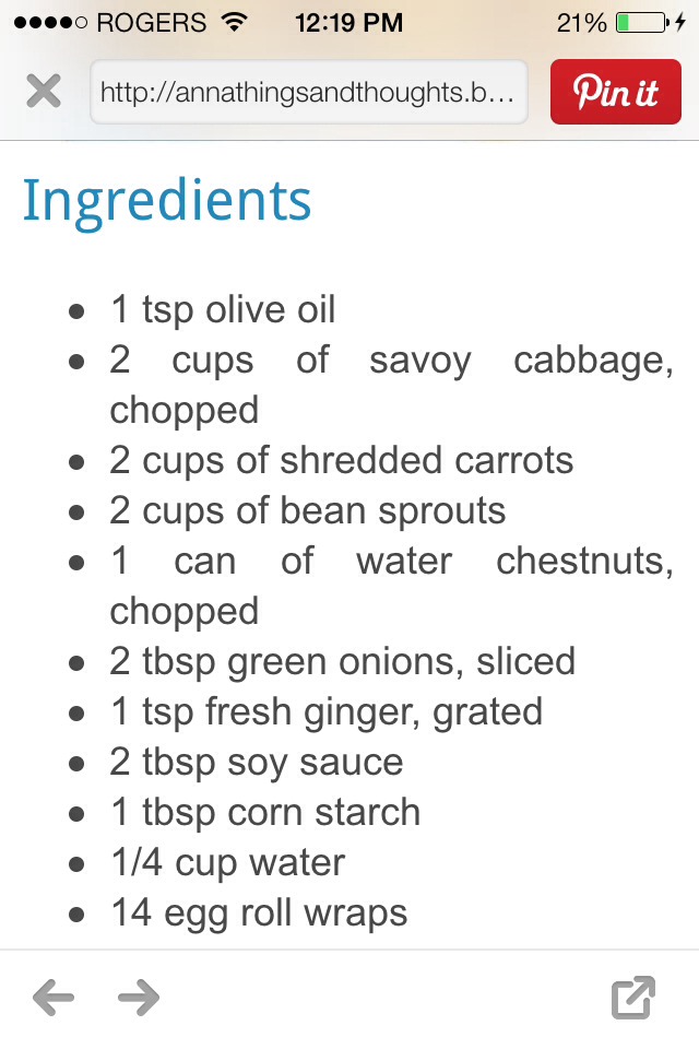 Baked Vegetable Egg Rolls Recipe!