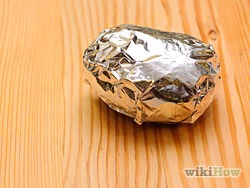 4) wrap each potato in aluminum foil