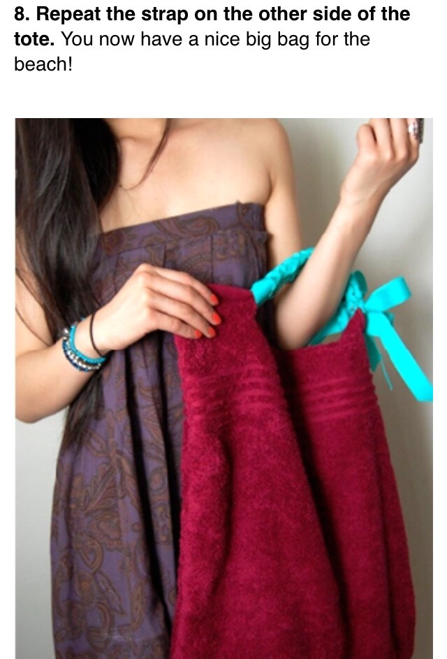 DIY Towel Beach Bag