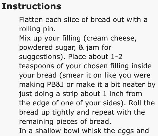 ✨💞Stuffed Cinnamon                            Toast Rolls   💞✨