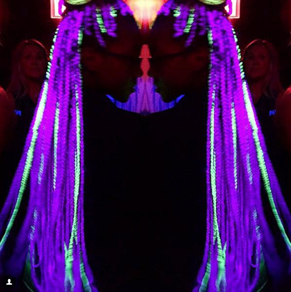Glow-In-The-Dark Hair/ Blacklight Hair Trend