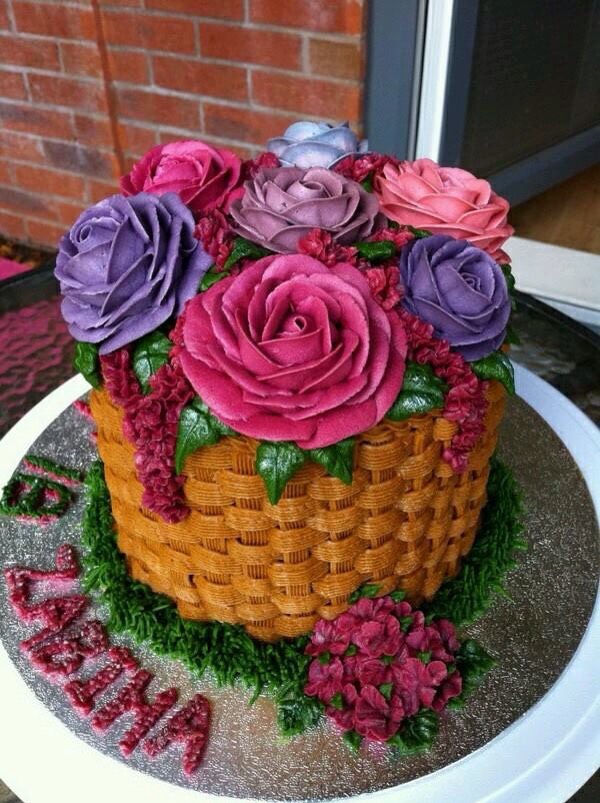 Flower Basket Cake