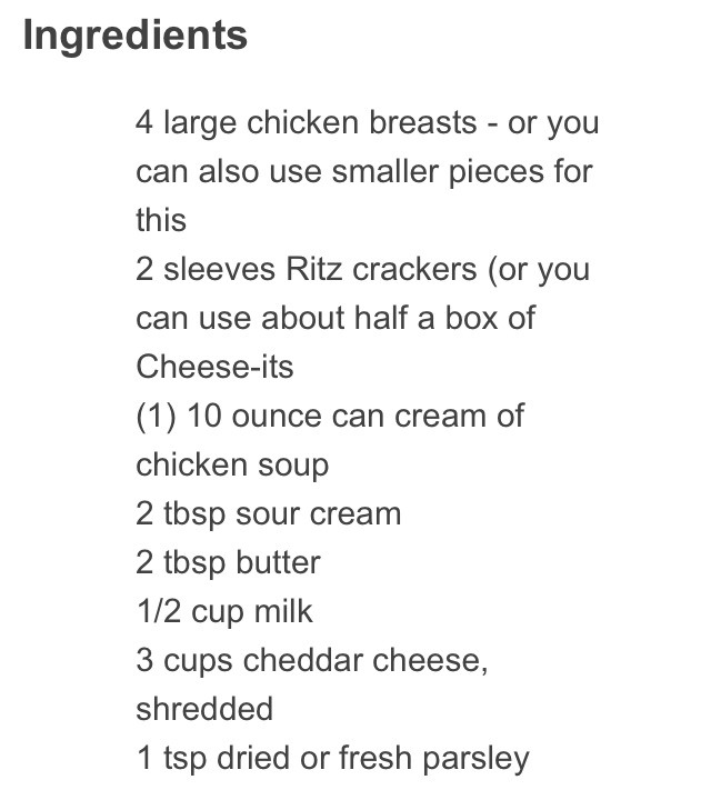 Crispy Cheddar Chicken Bake!