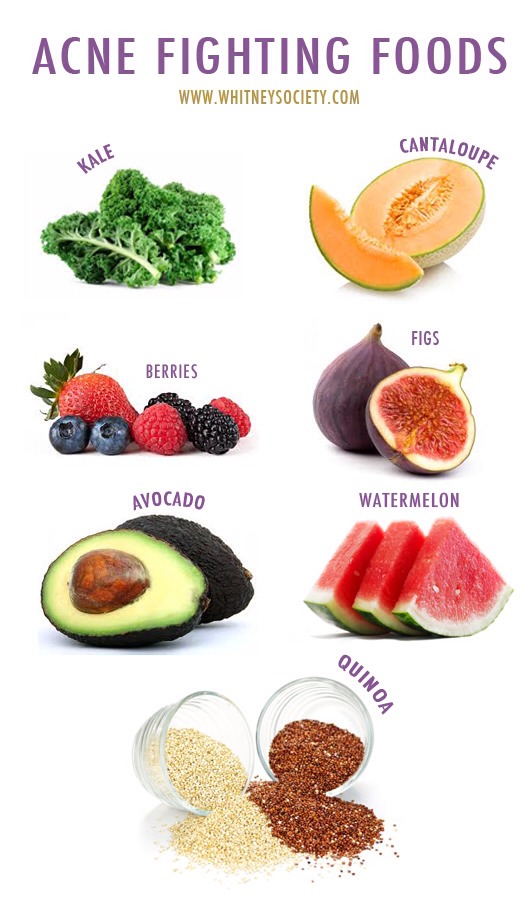Things That Help Fight Acne:
Fruits
These fruits in particular are known to help fight acne
Also things such as kale and quinoa are thought to fight acne