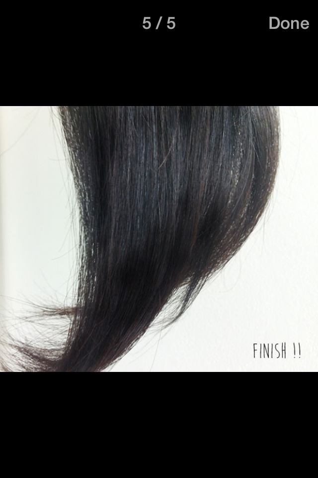 In to lively hair again
CAUTION: ONLY WORKS WITH HUMAN HAIR