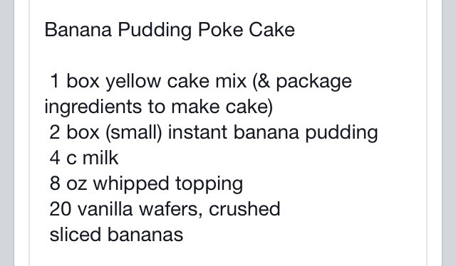 Banana Pudding Poke Cake