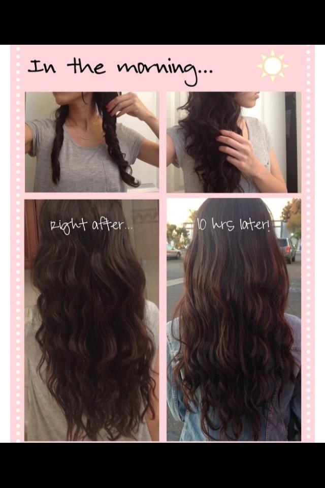 Heatless Beachy Waves Overnight💗✨