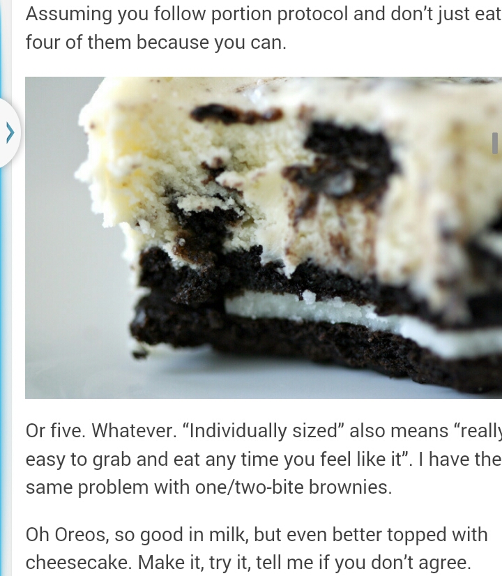 Cookies And Cream Mini Cheesecakes!