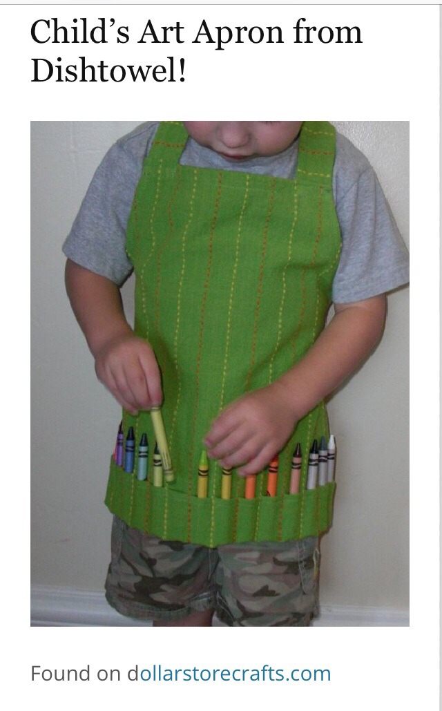 -> Check out this for instructions;
http://dollarstorecrafts.com/2009/09/childs-art-apron/