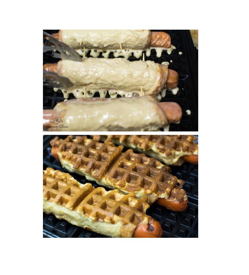 Waffle Iron Hot Dogs

This is a real thing.