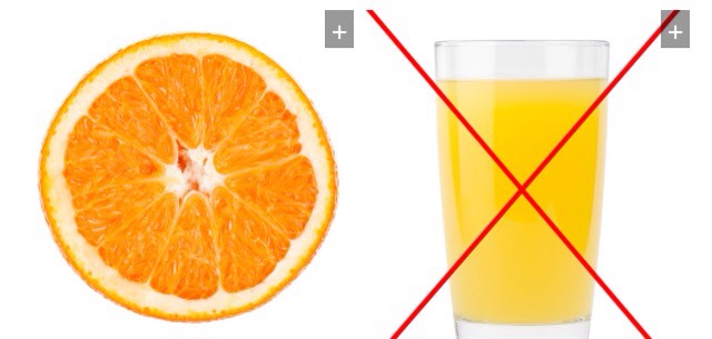 21. Have a piece of fruit with breakfast instead of a glass of juice.