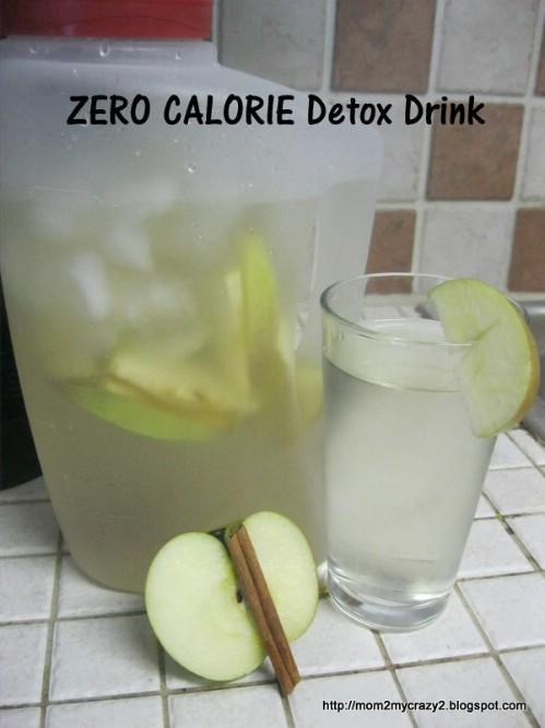 Here is water that's great for slimming down.

Ingredients:
Thinly sliced apple and a cinnamon stick.