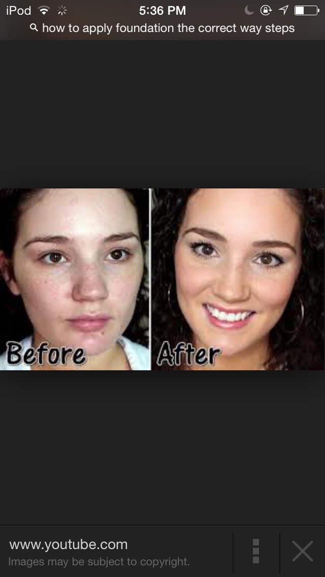 Before and after look 