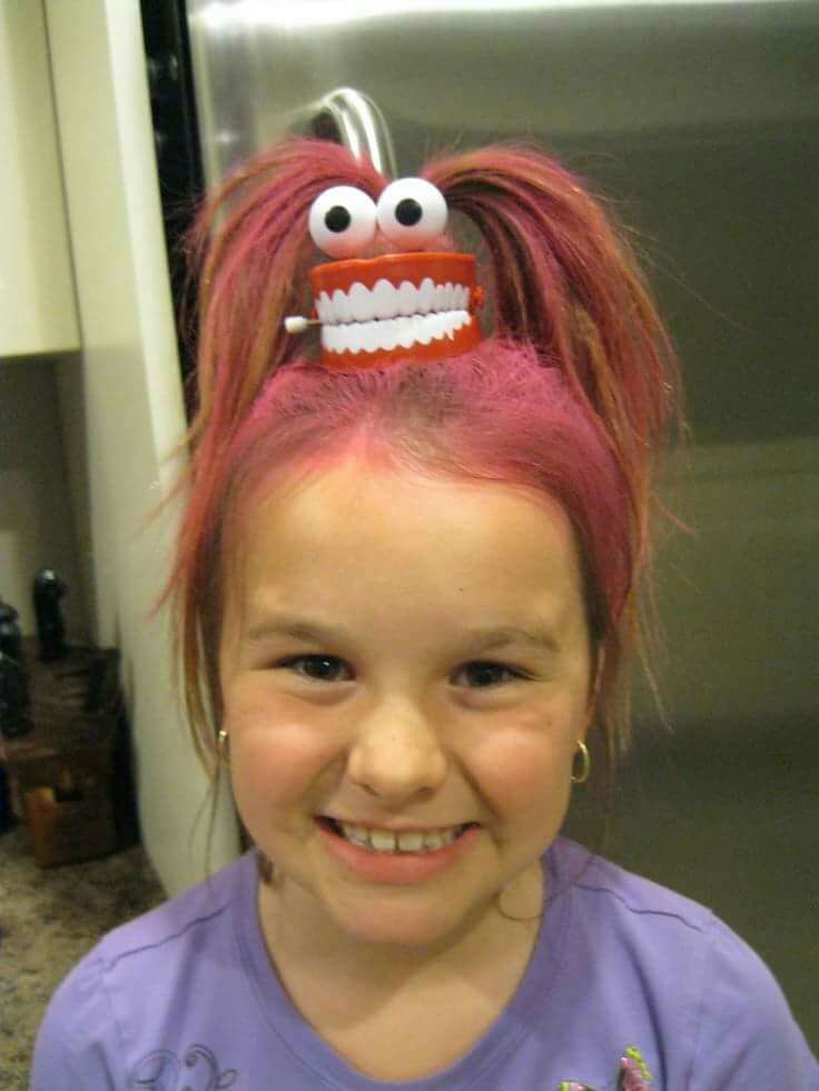 Crazy Hair Day At School!!! 