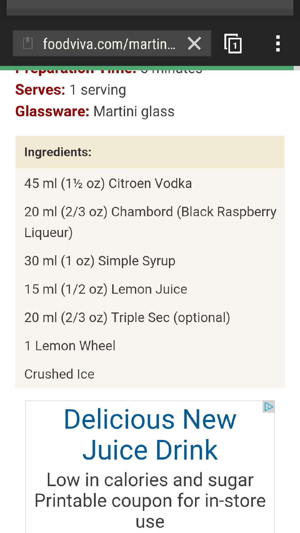 Raspberry lemon drop martini 🍸