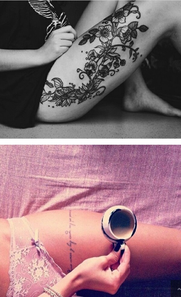 Sexy Thigh Tattoos And Designs For Women! 