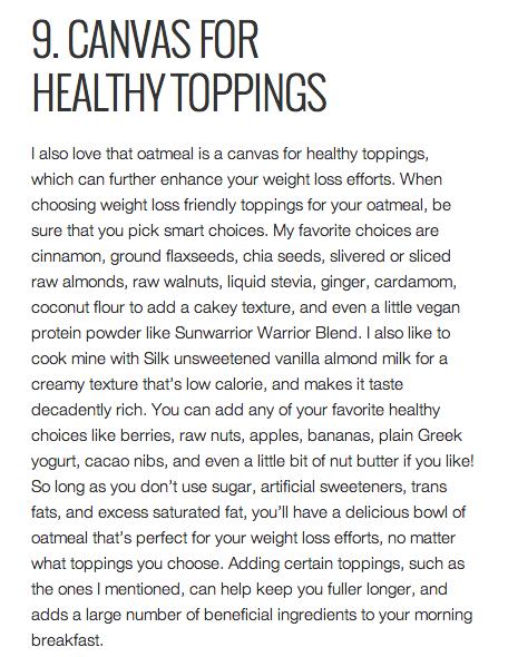 9 Ways Oatmeal Helps You Lose Weight