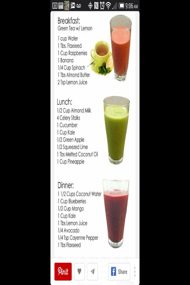 Health Drinks And Food 