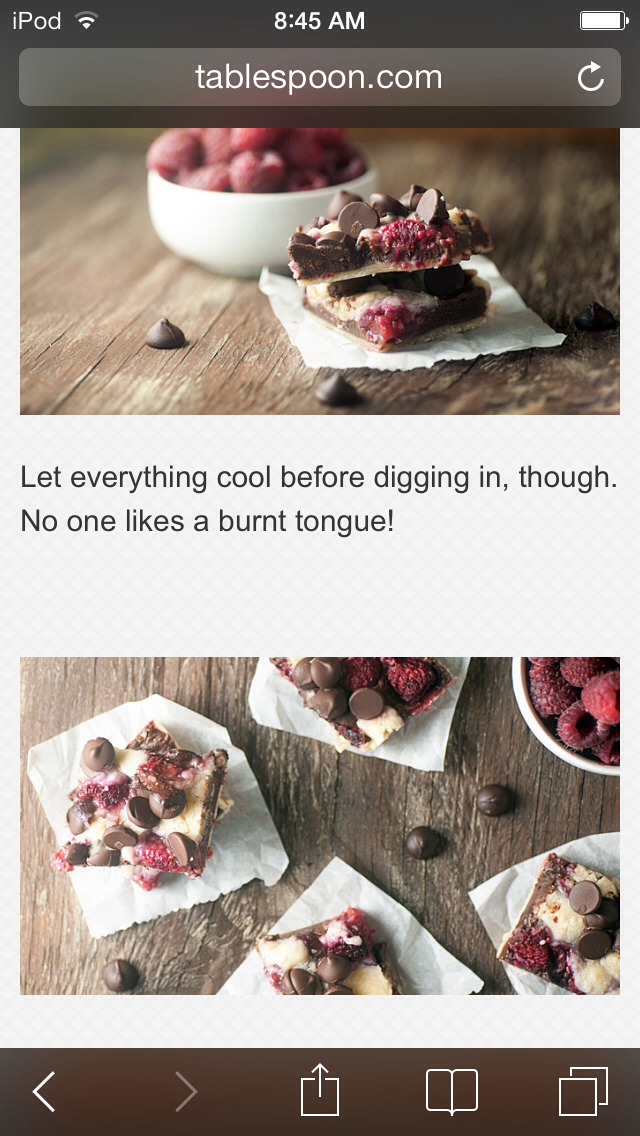 Easy To Make Dark Chocolate Raspberry Pie Bars!!! Sounds Yummy(: