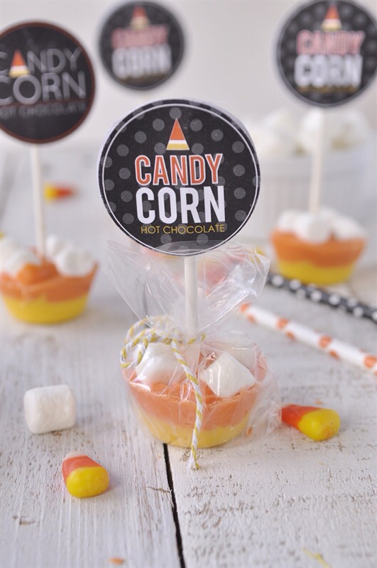 💛Candy Corn Hot Chocolate On A Stick💛