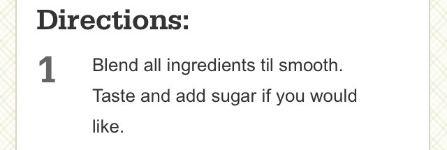 Clean Eating Breakfast Smoothie