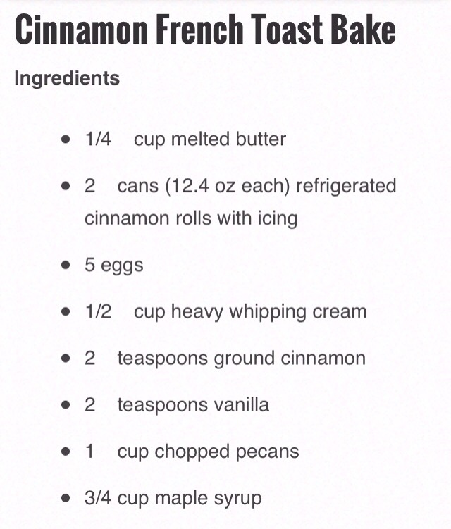 Cinnamon French Toast Bake