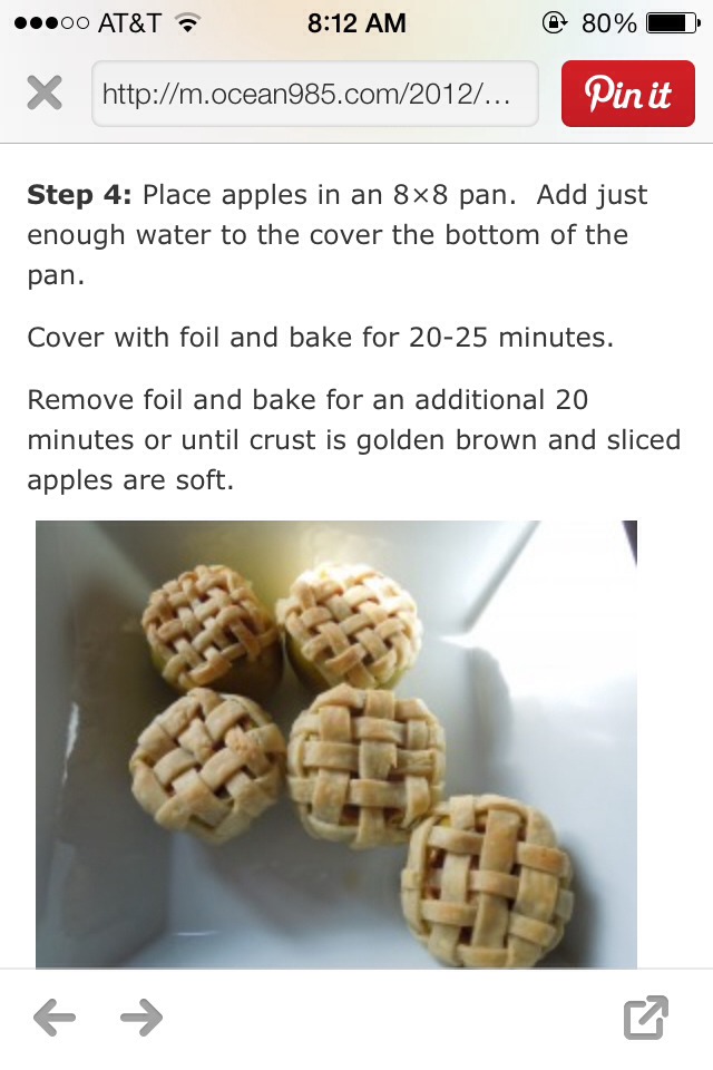 Apple Pie Baked Apples!