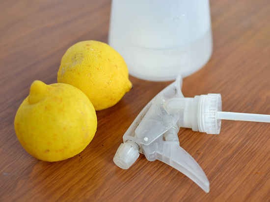 Spray shirts that tend to get sweat stains with lemon and water before you wash them!