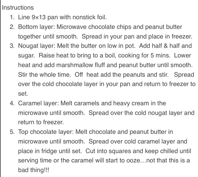 Homemade Snickers Bars