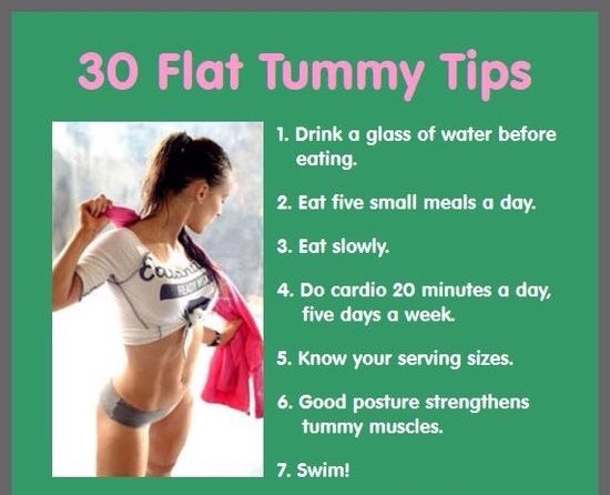 30 Flat Tummy Tips