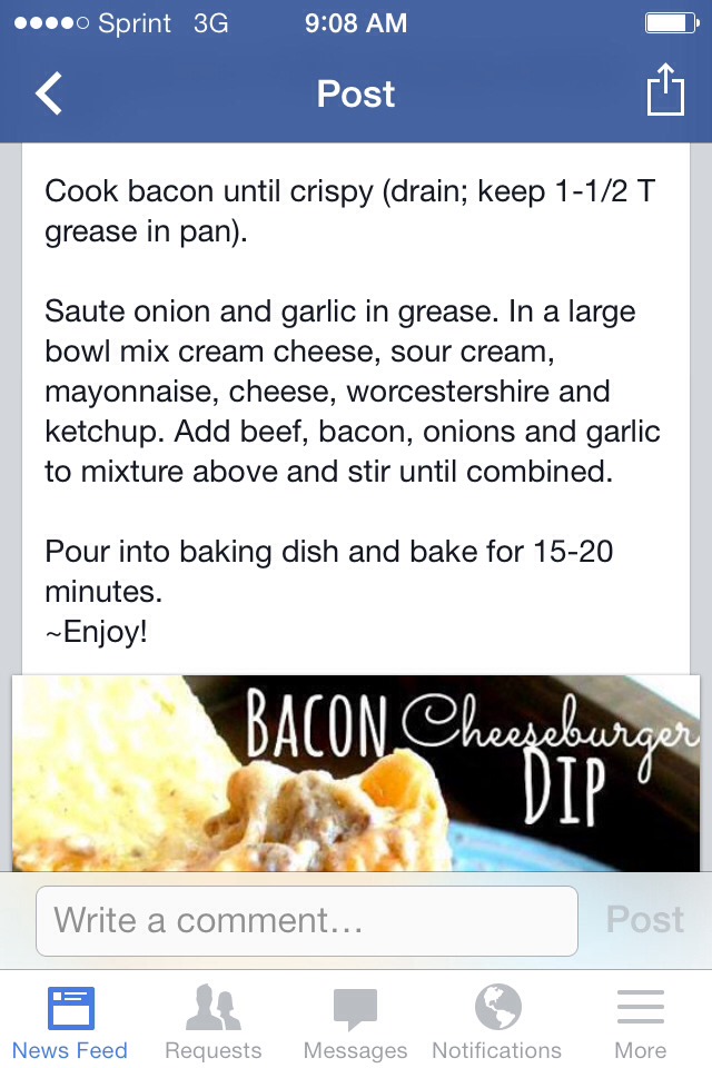 Bacon Cheese Burger Dip