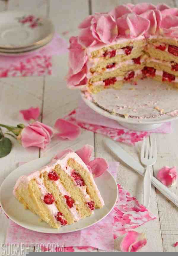Raspberry Rose Cake 