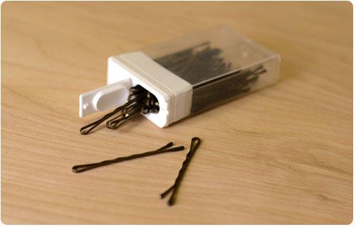 Bobby Pins (helps control flyaways and loose hairs. You can store your bobby pins in tic tac containers for safe keeping :))