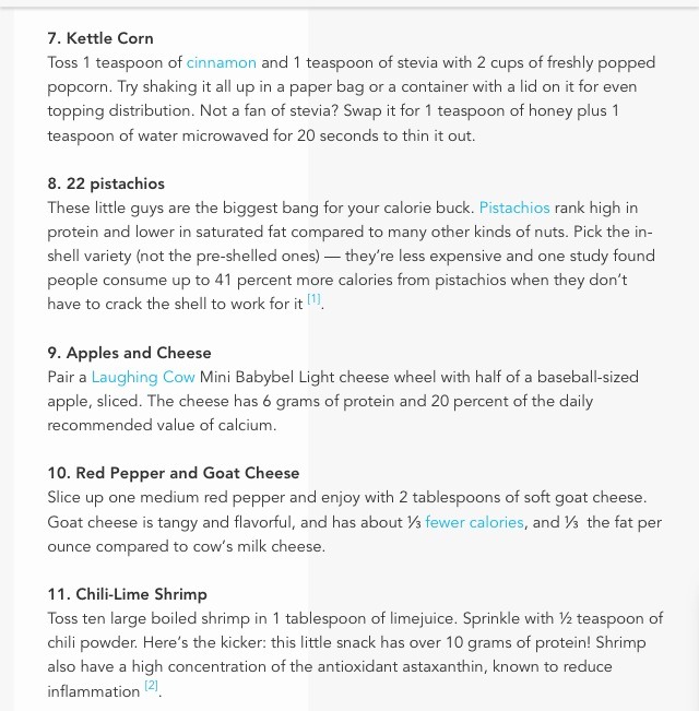 31 100 Calorie Snacks!