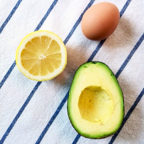 An avocado, an egg, and some lemon juice will make a great face mask to keep you fresh!