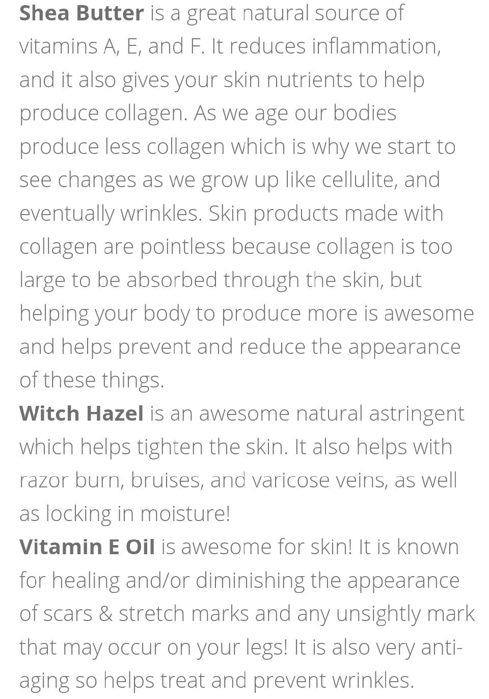 Pretty Legs Cream!