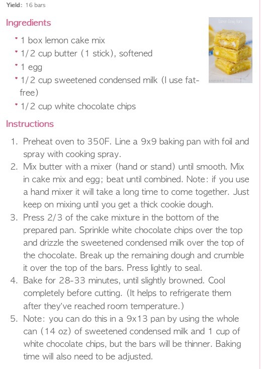 Lemon Gooey Bars (mmmmmmm)