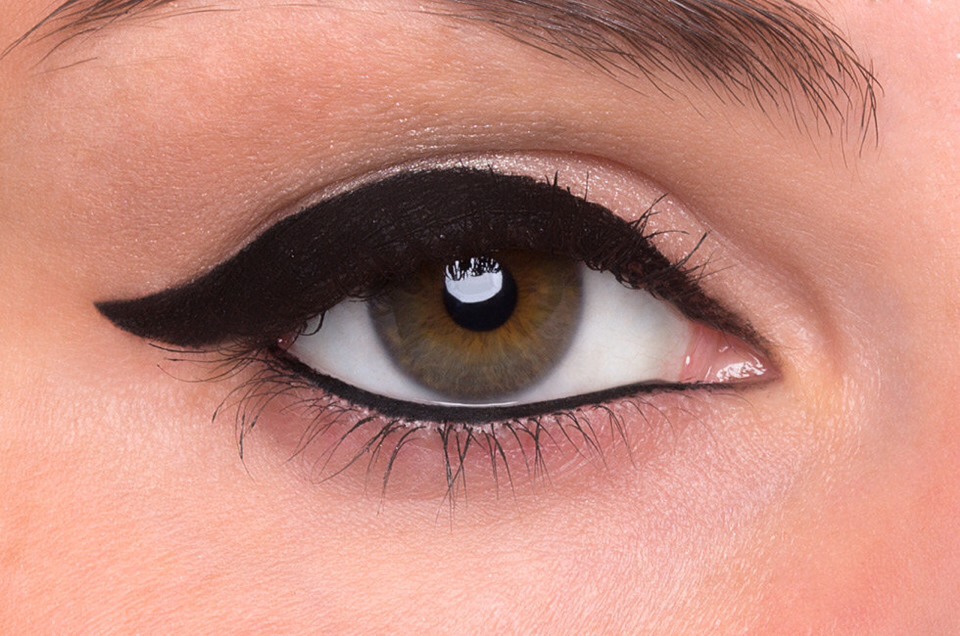 Finished result! (Optional line the bottom of your eye for a more statement look).