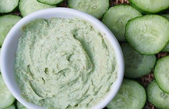 Cool cucumber face mask